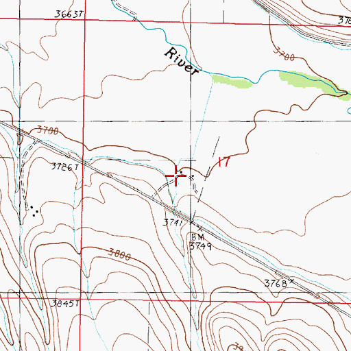 Topographic Map of H Coombs Ranch, OR