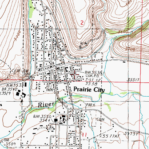 Topographic Map of Depot Park Recreation Site, OR
