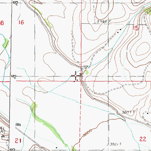 Topographic Map of Ricco Ranch, OR