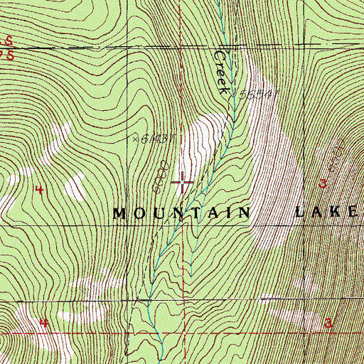 Topographic Map of Varney Creek Trail, OR