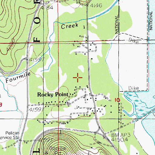 Topographic Map of Harriman Rural Fire Department, OR