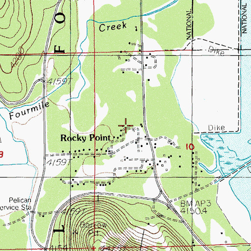 Topographic Map of Pelican Fire Guard Station, OR