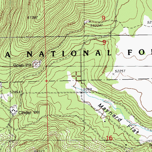 Topographic Map of Kodiac, OR