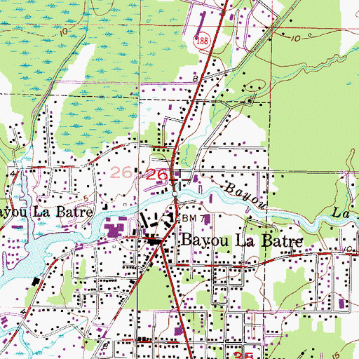 Topographic Map of Carls Creek, AL
