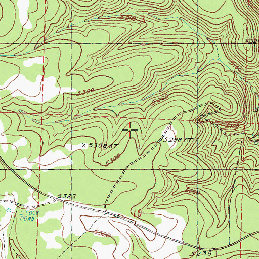 Topographic Map of Cow Camp, OR