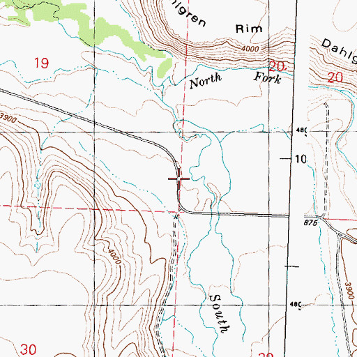 Topographic Map of Puett Ranch (historical), OR