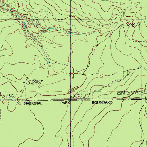 Topographic Map of North Crater Trailhead, OR