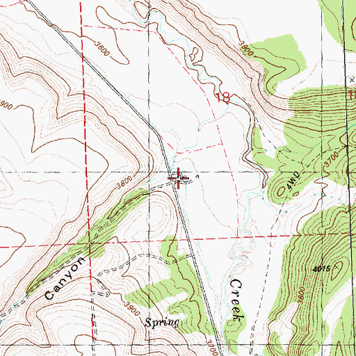 Topographic Map of Severance Ranch, OR
