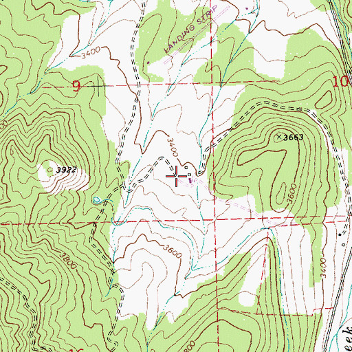 Topographic Map of Ihrig Ranch, OR