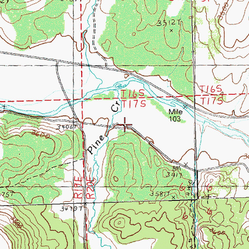 Topographic Map of Bootan Ranch, OR