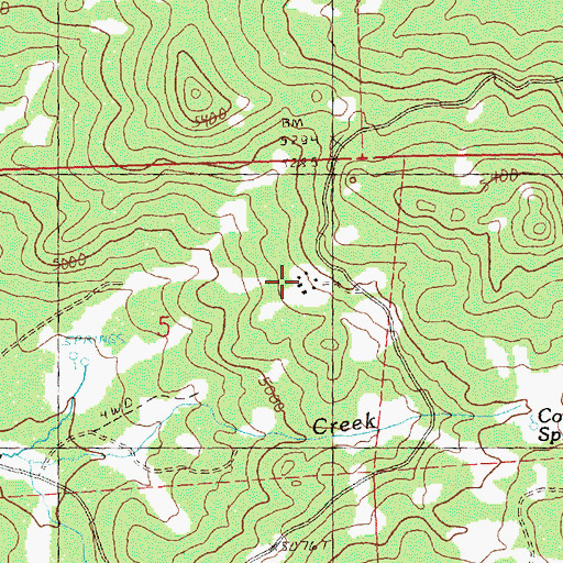 Topographic Map of Crystal Springs Organization Camp, OR