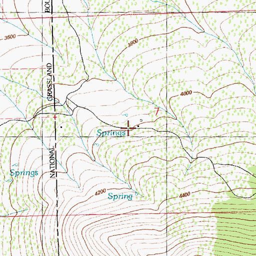 Topographic Map of Negus Ranch, OR