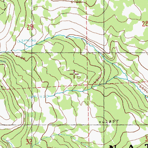Topographic Map of Lookout Mountain Management Area, OR