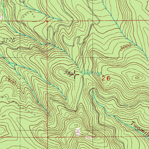 Topographic Map of Skookum Chuck Camp (historical), OR