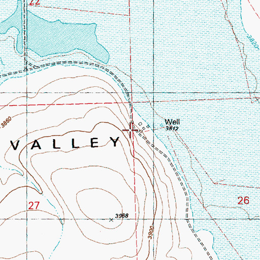 Topographic Map of Isadore Ranch, OR