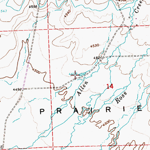 Topographic Map of Gill Reservoir, OR
