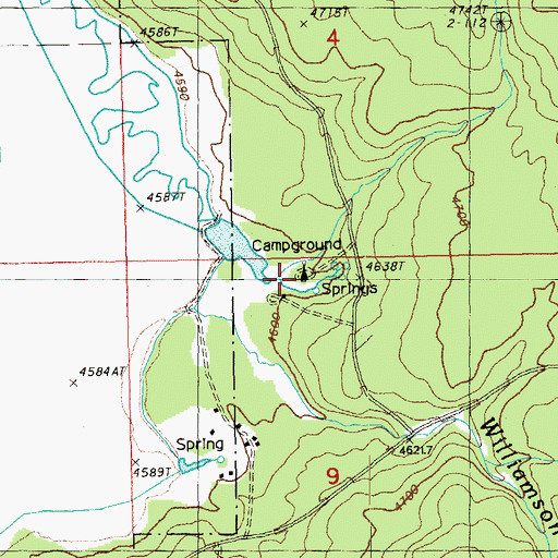 Topographic Map of Head of the River Recreation Site, OR