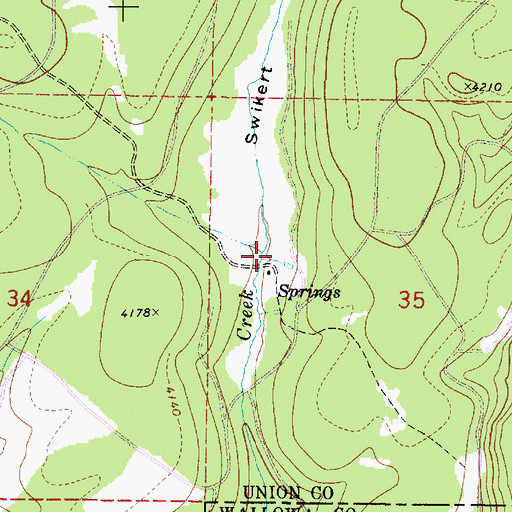 Topographic Map of Sweikert Ranch, OR