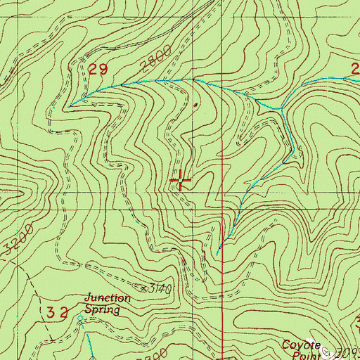 Topographic Map of South Umpqua Experimental Forest, OR