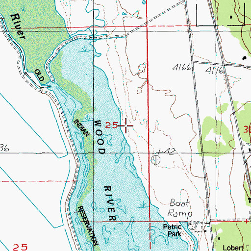 Topographic Map of Rayenoof Field (historical), OR
