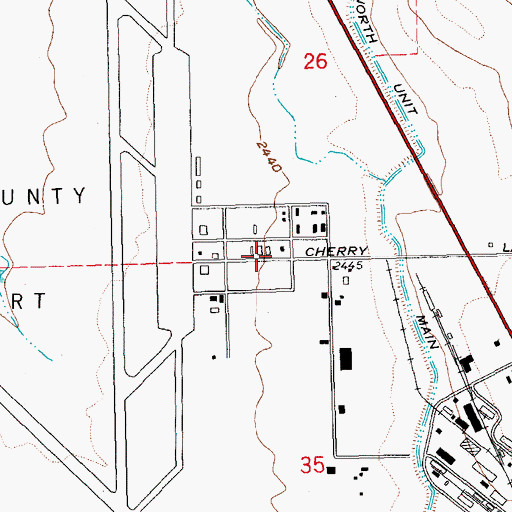 Topographic Map of Madras Control Tower, OR
