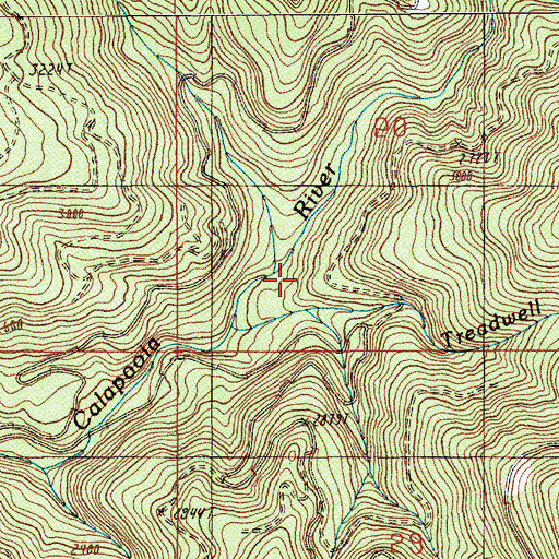 Topographic Map of Keeney Creek, OR
