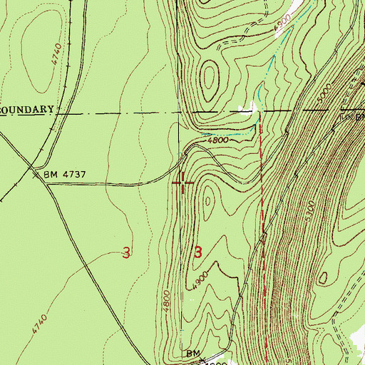 Topographic Map of Lower Walker Quarry, OR