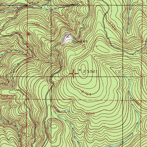 Topographic Map of Packsaddle Lookout, OR
