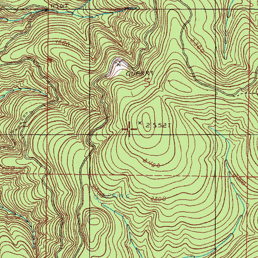 Topographic Map of Packsaddle Lookout, OR
