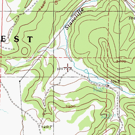 Topographic Map of Dixon Ranch, OR