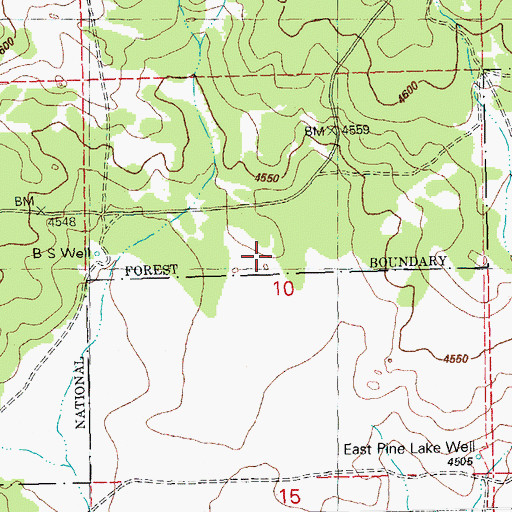 Topographic Map of B.S. Well, OR
