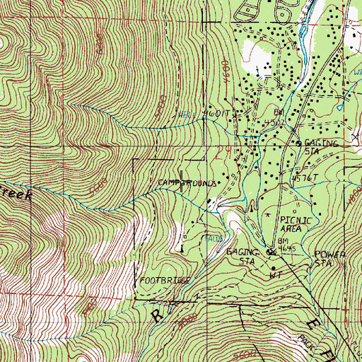 Topographic Map of Boy Scout Camp, OR