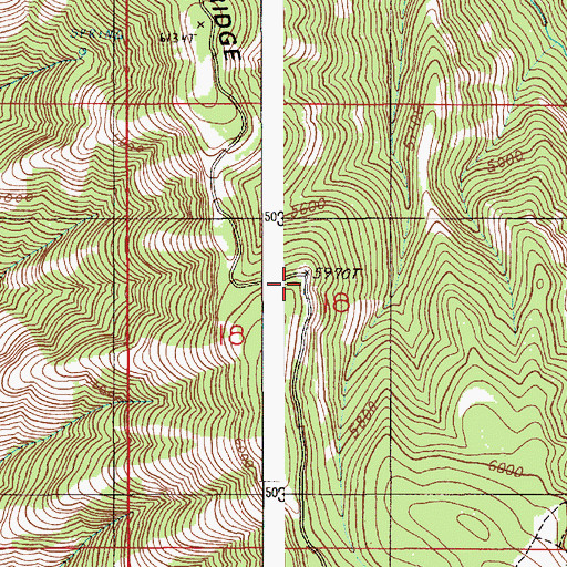 Topographic Map of Horse Creek Viewpoint, OR