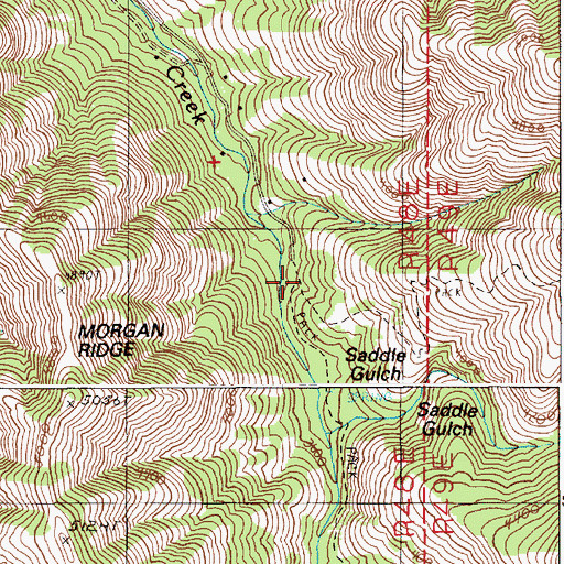 Topographic Map of Freezeout Trailhead, OR