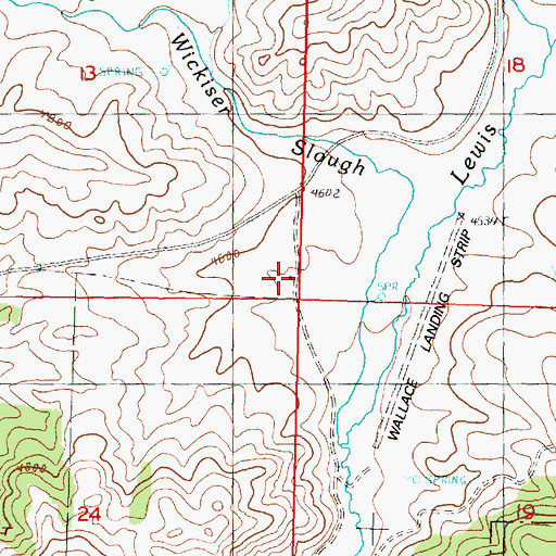 Topographic Map of P W Hyde Ranch, OR
