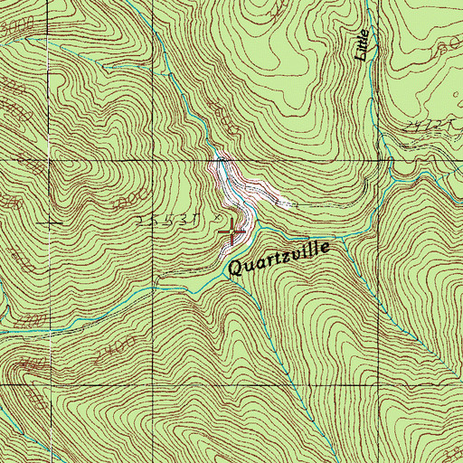 Topographic Map of Minniece Creek, OR