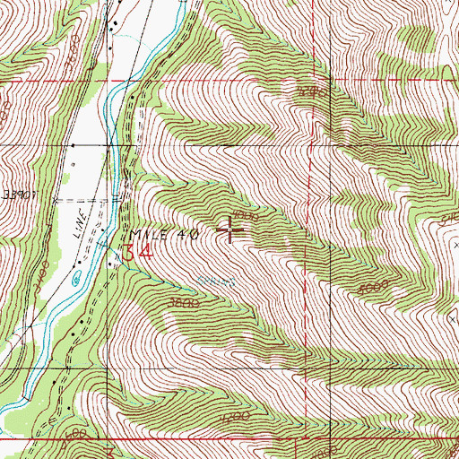 Topographic Map of Imnaha River Woods Development, OR