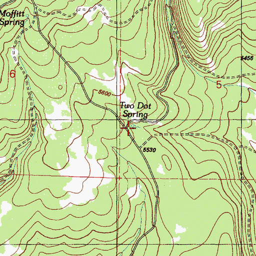 Topographic Map of Blue Bucket Cow Camp, OR