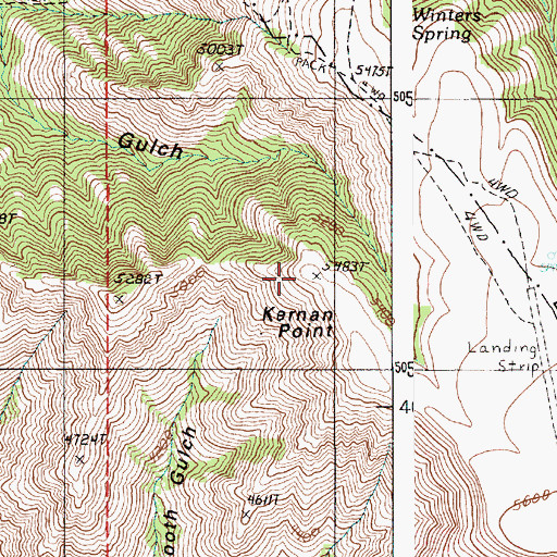 Topographic Map of Kernan Point, OR