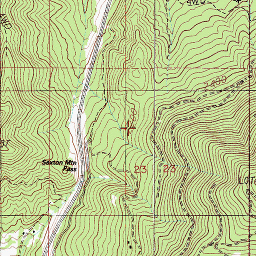 Topographic Map of Huylers Spring, OR