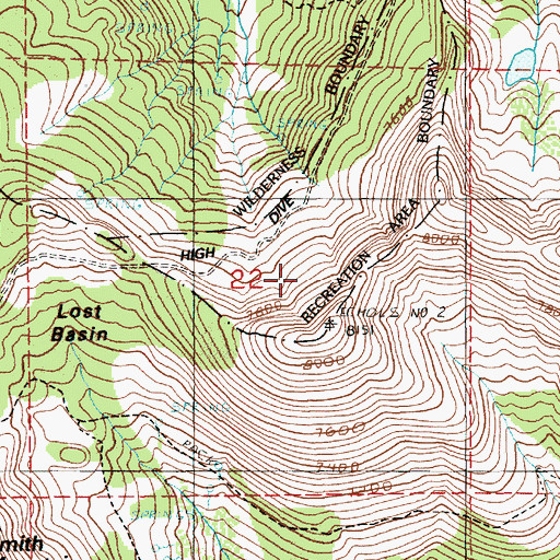 Topographic Map of Vermilion Forest Camp, OR