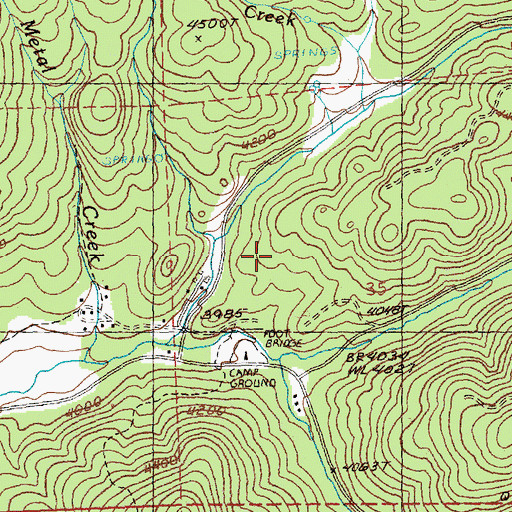 Topographic Map of Ochoco Recreation Site, OR
