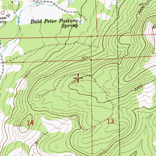 Topographic Map of Rock Creek Recreation Site, OR