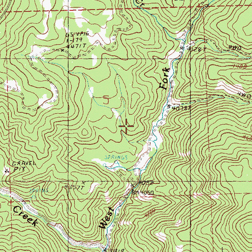 Topographic Map of Cayuse Forest Camp, OR