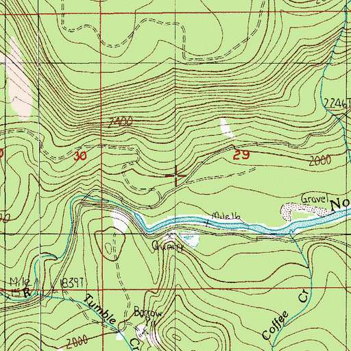 Topographic Map of Camp 5, OR