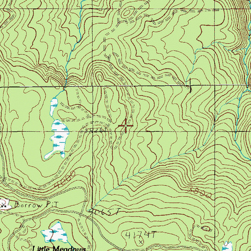 Topographic Map of Hoover Recreation Site, OR