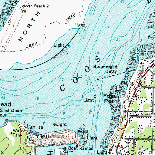 Topographic Map of Inside Range, OR