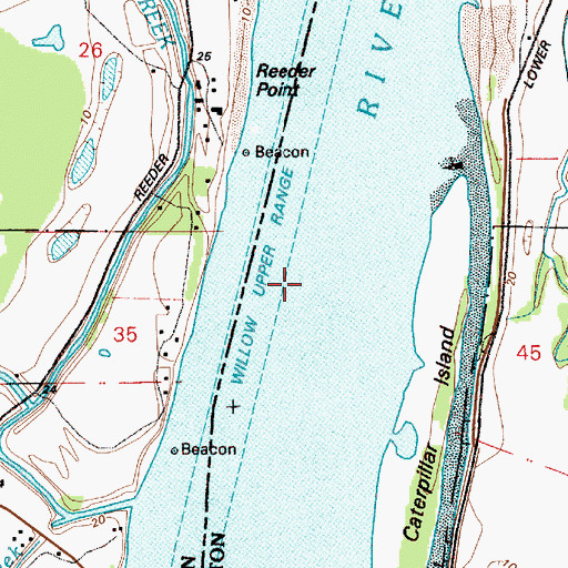 Topographic Map of Willow Lower Range, OR