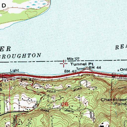 Topographic Map of Tunnel Point Channel, OR