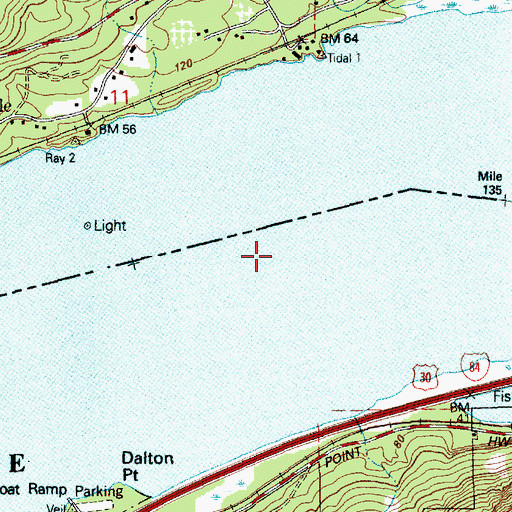 Topographic Map of Fashion Reef Lower Range, OR